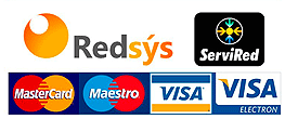 Pago seguro con Redsys, ServiRed, Visa y Mastercard