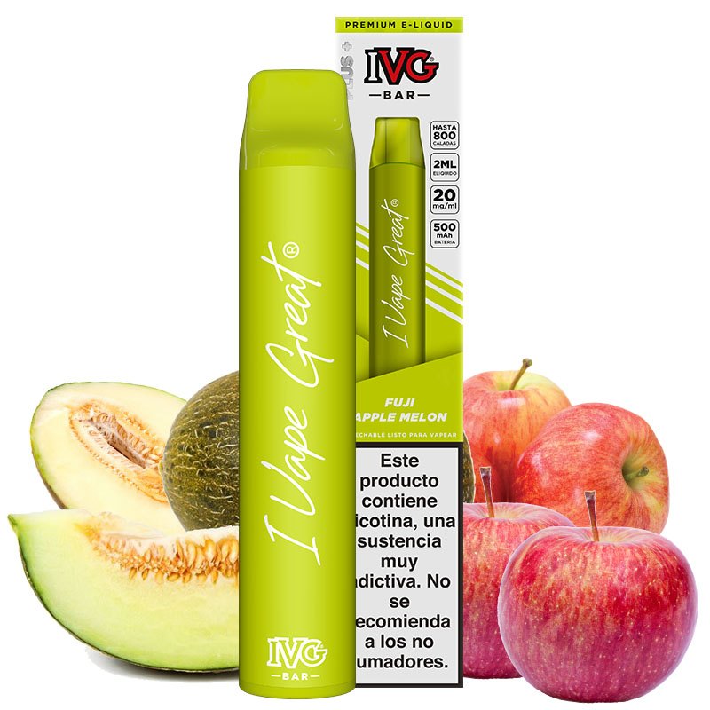 ivg pod desechable fuji apple melon 800puffs - ivg bar plus