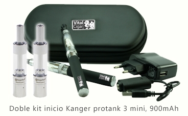 Kit inicio doble Kanger Protank 3 mini, 900mAh