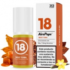 No.18 West Toba 10ml - 313 Nic Salts by Airscream
