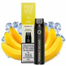 Pod desechable Banana Ice 600puffs - Pod Salt Go